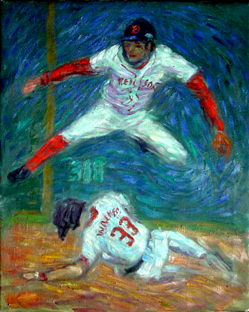 360x452 Mark Bellhorn Red Sox Paintings And Prints By Paulb - Boston Red Sox Painting