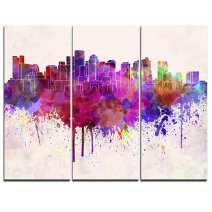 310x310 Boston Skyline Wall Art Wayfair - Boston Skyline Painting
