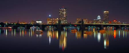 450x188 Stunning Boston Skyline Artwork For Sale On Fine Art Prints - Boston Skyline Painting