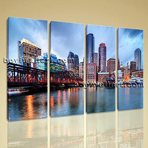 Boston Skyline Painting at PaintingValley.com | Explore collection of ...