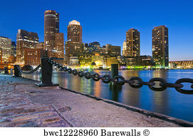 271x194 487 Boston Sunset Posters And Art Prints Barewalls - Boston Skyline Silhouette Painting
