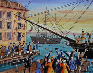 300x237 Boston Tea Party Paintings Fine Art America - Boston Tea Party Famous Painting
