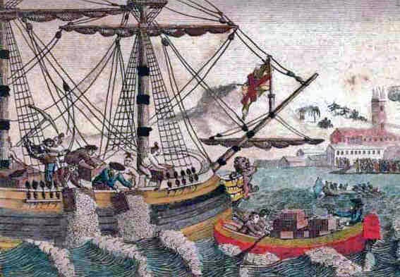 567x393 Boston Tea Party Of 1773 - Boston Tea Party Famous Painting
