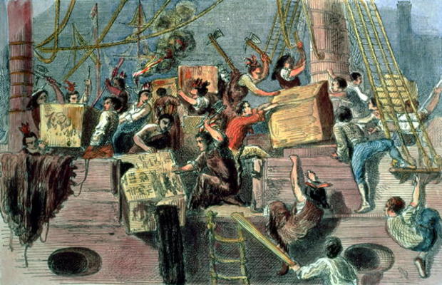 620x400 Heretic, Rebel, A Thing To Flout John Hancock And That Big, Fat - Boston Tea Party Famous Painting