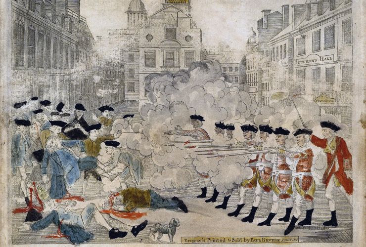 740x500 The People And The Patriots Boston Review - Boston Tea Party Famous Painting