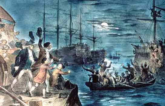 545x350 History What Was The Boston Tea Party - Boston Tea Party Painting