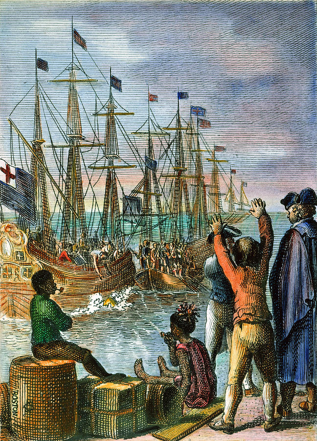 648x900 The Boston Tea Party, 1773 Photograph By Granger - Boston Tea Party Painting