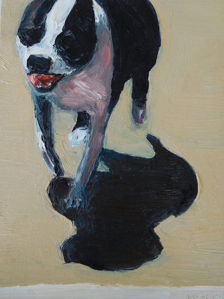 770x1027 Saatchi Art Boston Terrier Painting By Dan Adams - Boston Terrier Painting