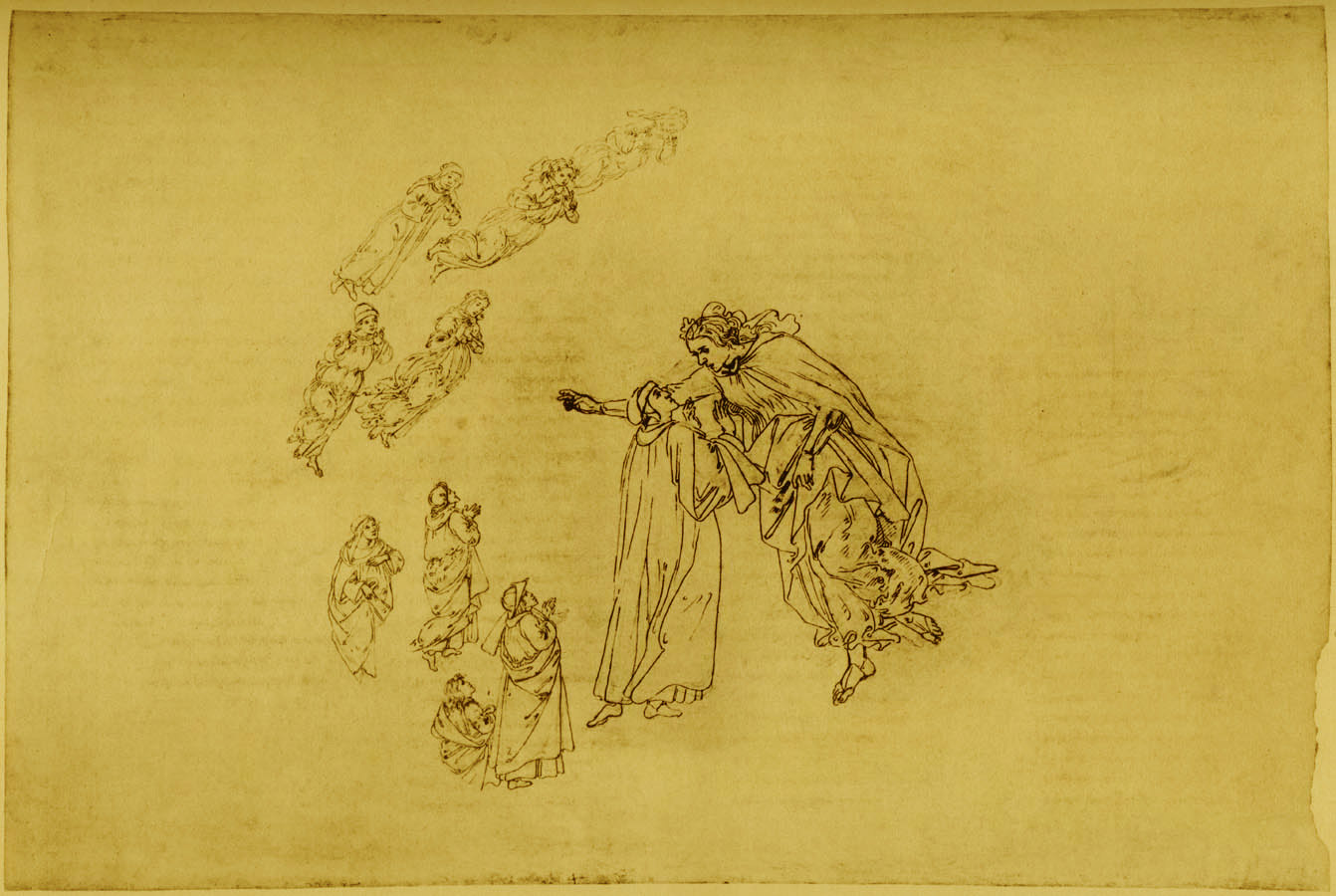 1342x900 From Dante To Dan Brown How Artists Have Portrayed The Divine - Botticelli Dante Inferno Painting