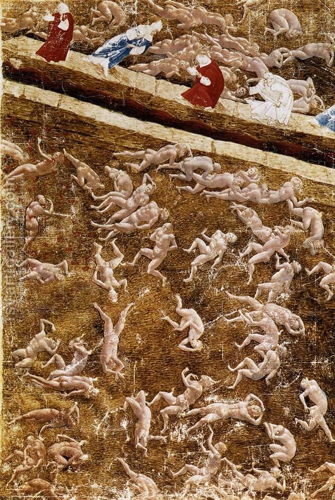 683x1018 Illustration To The Divine Comedy (Inferno) 1480s Sandro - Botticelli Inferno Painting