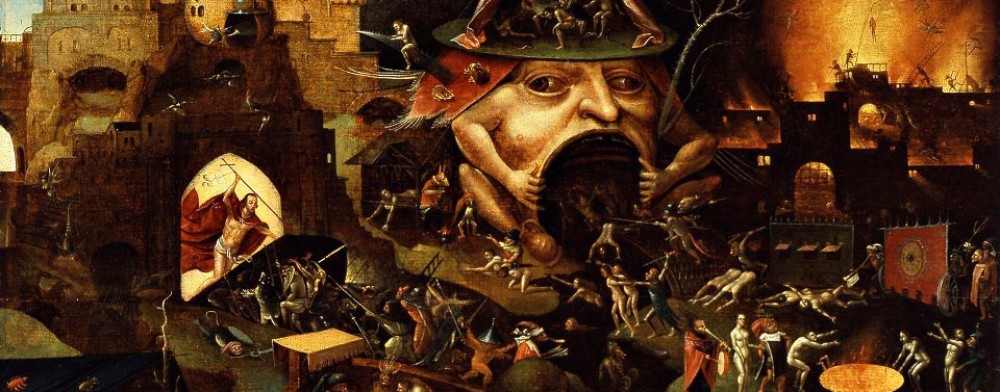 1000x392 Botticelli Dante's Inferno - Botticelli Inferno Painting