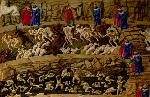 496x321 Botticelli Renaissance Art Hubpages - Botticelli Inferno Painting