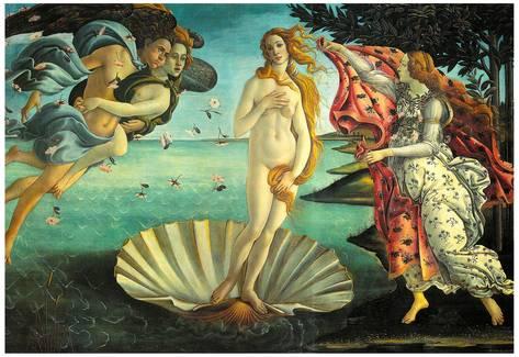 473x325 Botticelli (The Birth Of Venus) Art Poster Print Prints - Botticelli Venus Painting