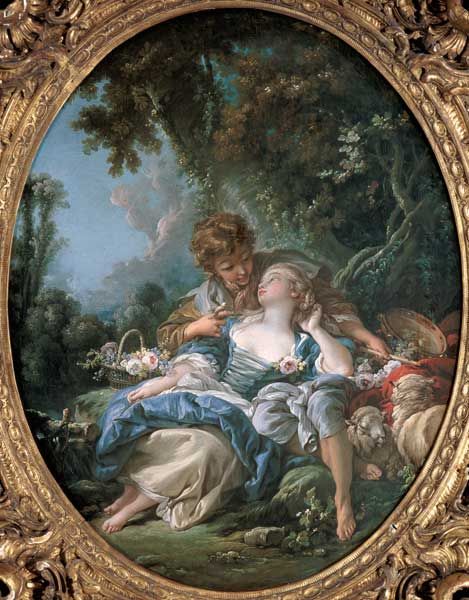 469x600 Lovers' Tryst' By Boucher. Art Experience Nyc Www - Bouchet Painting