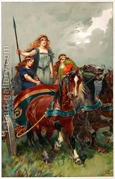 387x600 Boudicca Warrior Queen Lifeworks - Boudicca Painting