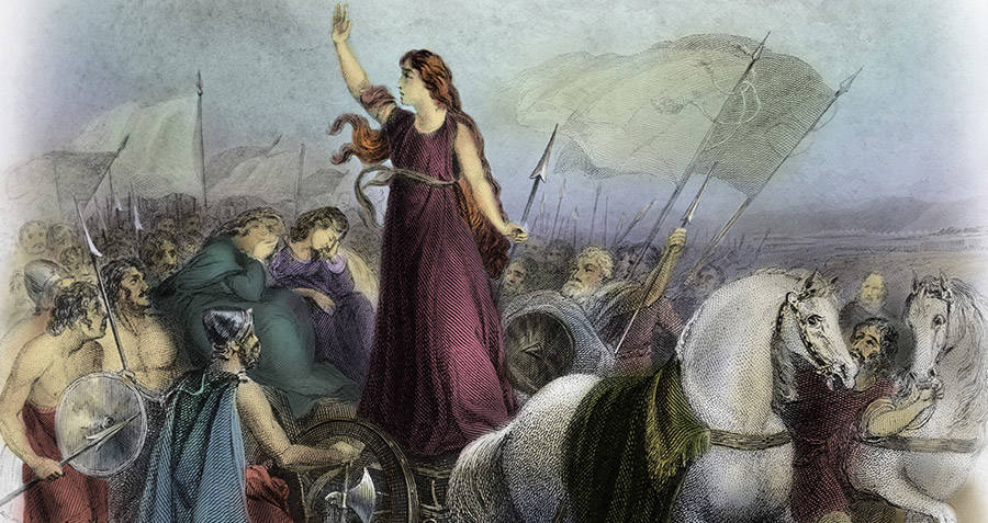 900x477 Queen Boudica And Her Epic Revenge Against The Romans - Boudicca Painting