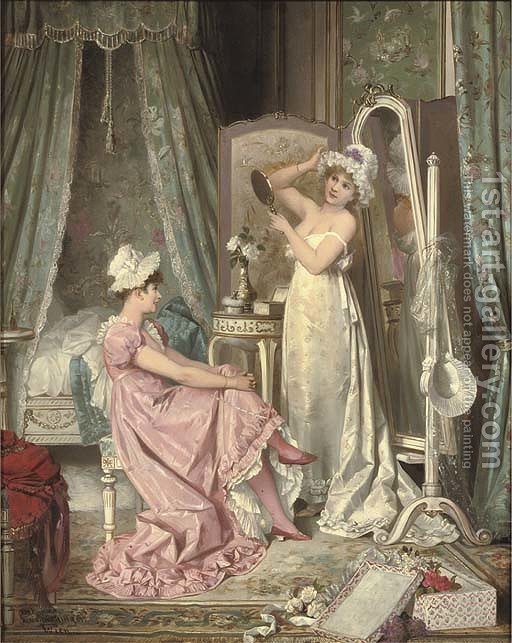 512x643 The Boudoir Karl Schweninger Reproduction 1st Art Gallery - Boudoir Painting