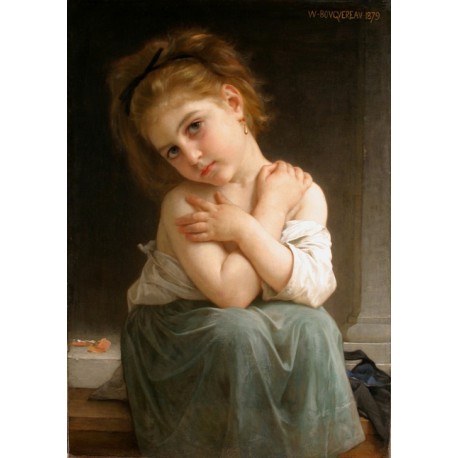 458x458 La Frileuse By William Adolphe Bouguereau - Bouguereau Painting