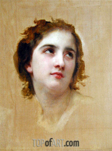 370x500 Sketch Of A Young Woman Bouguereau Painting Reproduction 5509 - Bouguereau Painting
