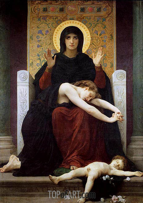 463x658 Vierge Consolatrice (Virgin Of Consolation) Bouguereau - Bouguereau Painting