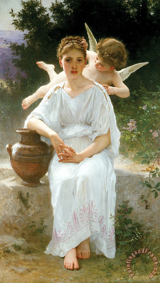 545x960 William Adolphe Bouguereau Whisperings Of Love Painting - Bouguereau Painting