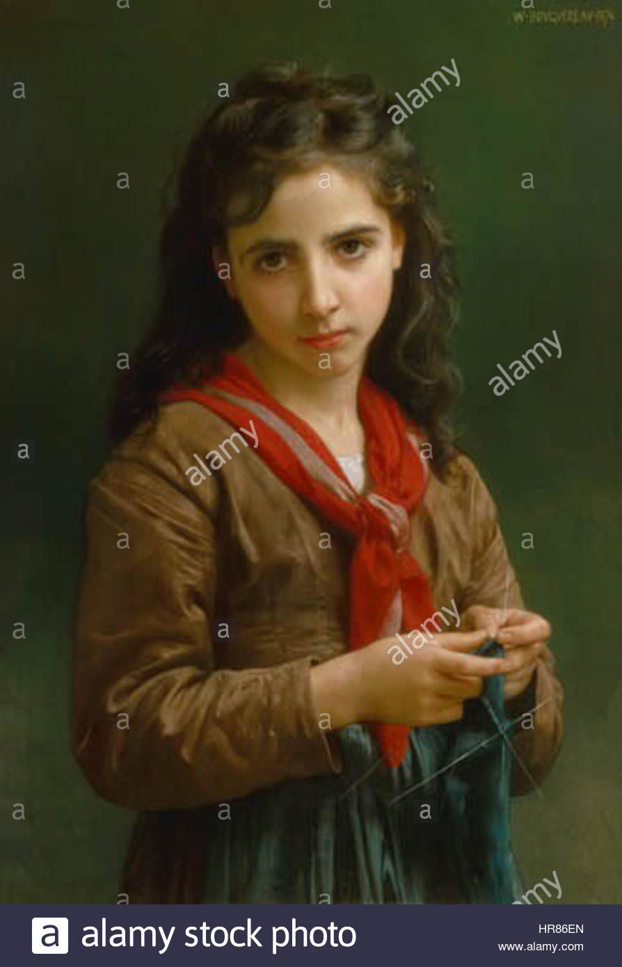 894x1390 William Adolphe Bouguereau Painting Stock Photo 134790397 - Bouguereau Painting