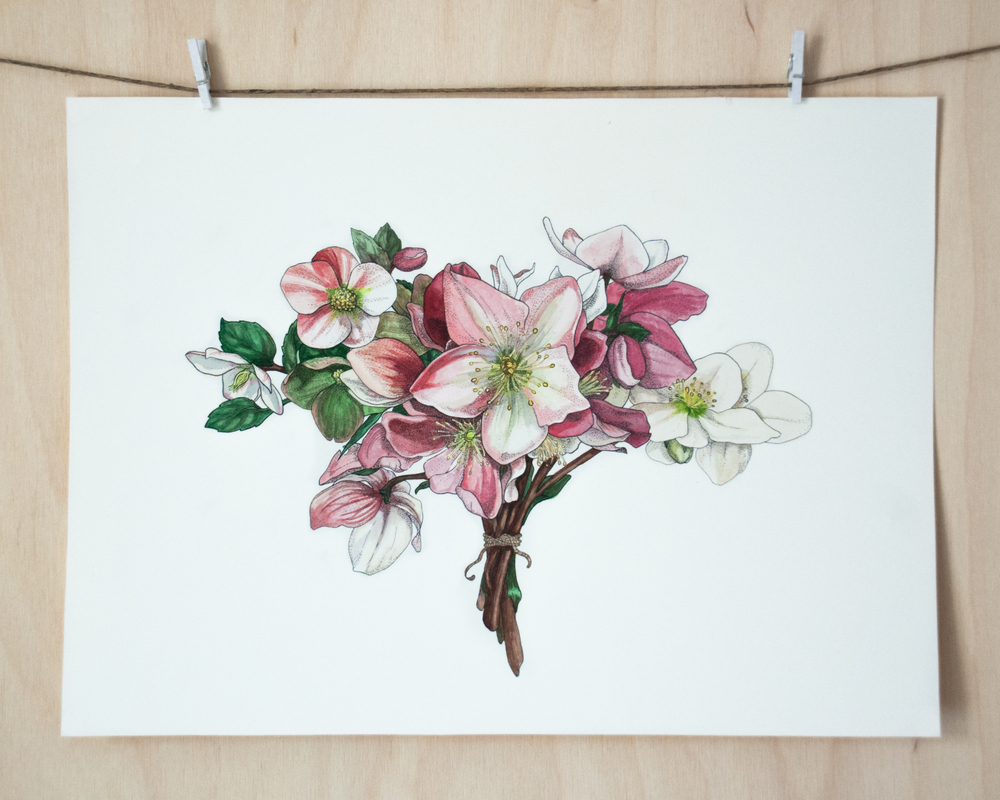 1000x800 Commission A Bouquet Painting Kmd - Bouquet Painting