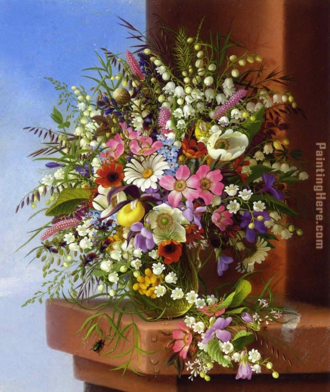 675x801 Adelheid Dietrich Spring Bouquet Painting Anysize 50% Off - Bouquet Painting