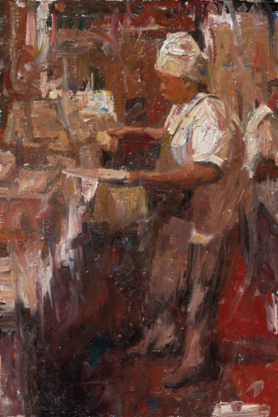 400x600 Oil Painting Techniques C.w. Mundy Painting From Upside Down - Bourbon Painting