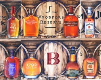 340x270 University Of Kentucky Champion Bourbon Oil Painting Print Uk - Bourbon Painting