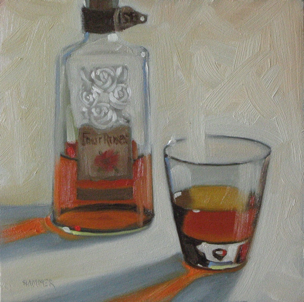 599x594 Bourbon Oil Painting - Bourbon Painting