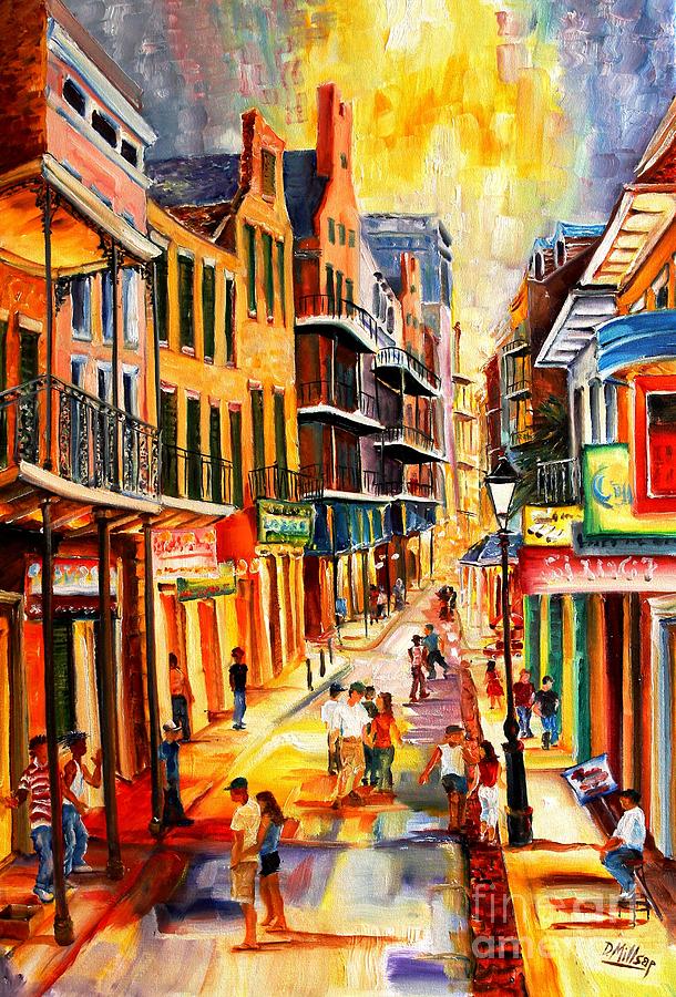 610x900 Bourbon Street Mood Painting By Diane Millsap - Bourbon Street Painting