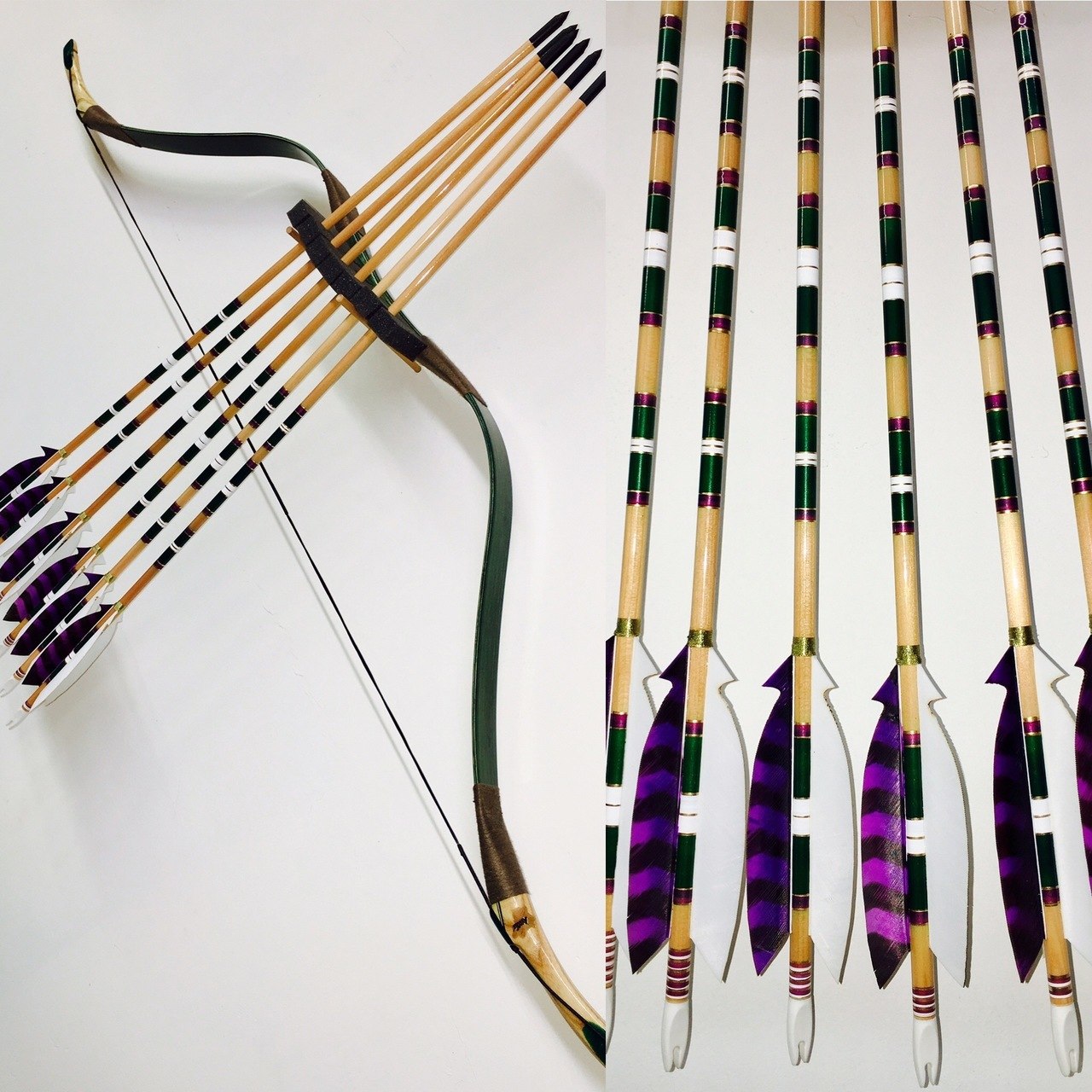 1280x1280 Hand Painted Archery Arrows - Bow And Arrow Painting