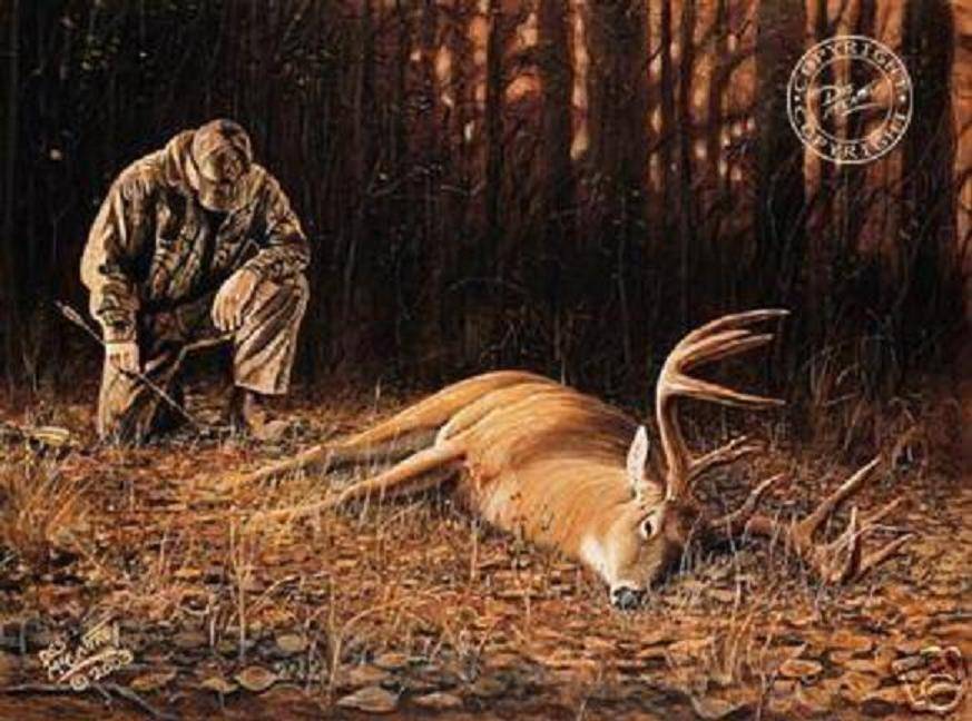 873x648 Brian - Bow Hunting Painting