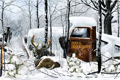 400x268 Happy 30th Anniversary To Deer Amp Deer Hunting Magazine - Bow Hunting Painting