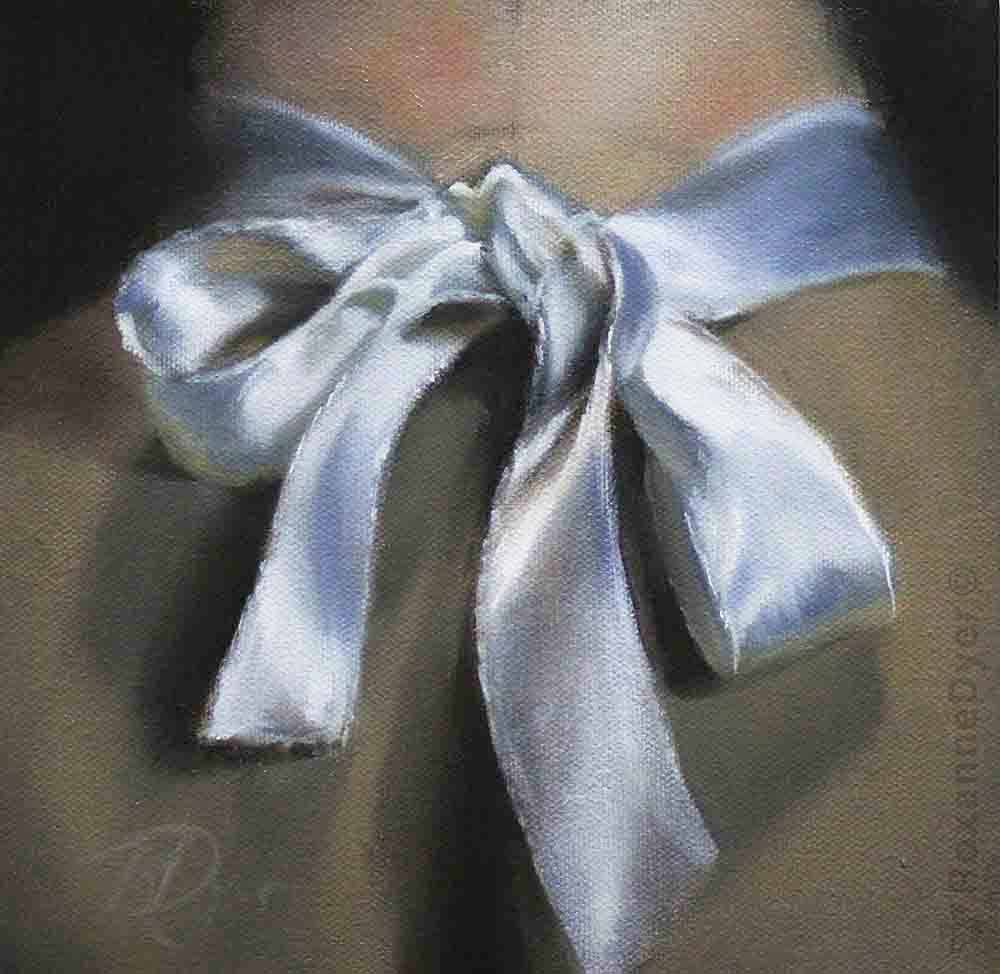 1000x974 Satin Bow Paintings - Bow Painting