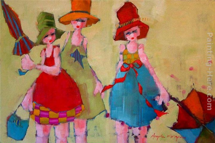 720x479 Angela Morgan Stars Umbrella And Bow Painting Anysize 50% Off - Bow Painting