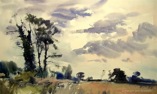 500x301 Jem Bowden Watercolour Landscape Paintings - Bowden Painting