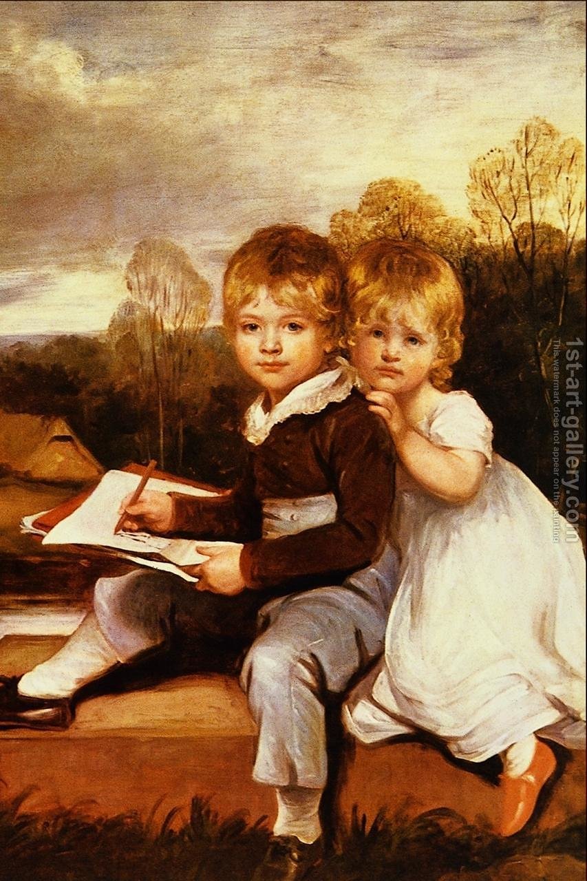 853x1280 The Bowden Children 1803 John Hoppner Reproduction 1st Art Gallery - Bowden Painting