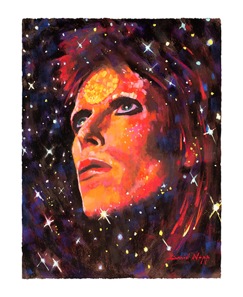 480x586 David Bowie Starman - Bowie Painting