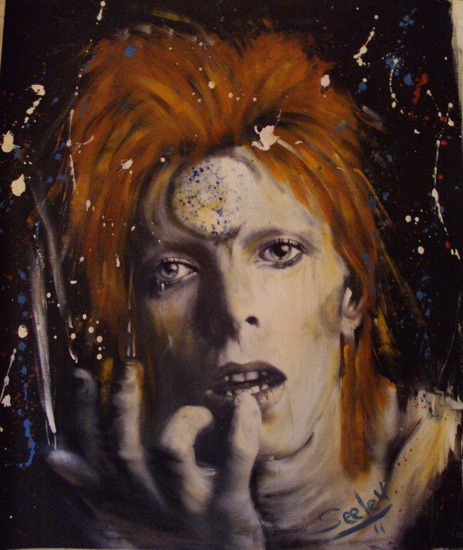 649x770 1859 Best David Bowie Images On David Bowie Starman - Bowie Painting