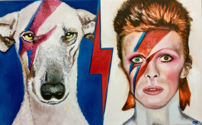 770x475 Saatchi Art David Bowie Painting By Olga Koval - Bowie Painting