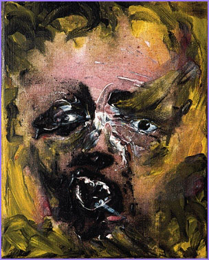 304x377 The Art Of David Bowie Om Pom Happy - Bowie Painting