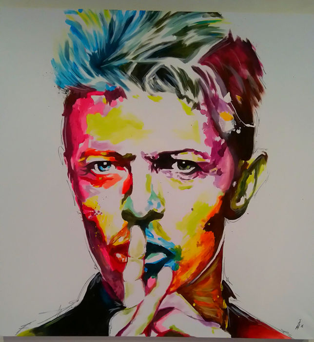 644x700 Aaron Matthews - Bowie Painting
