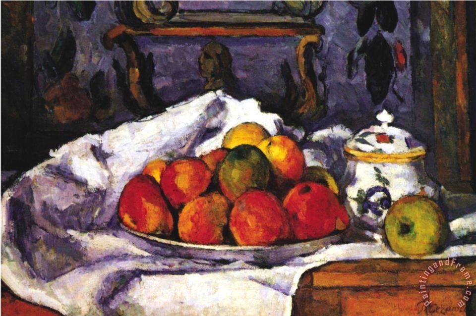 960x638 Paul Cezanne Still Life Bowl Of Apples Painting - Bowl Of Apples Painting