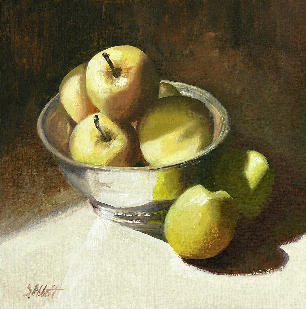 990x1000 Steve Abbott - Bowl Of Apples Painting