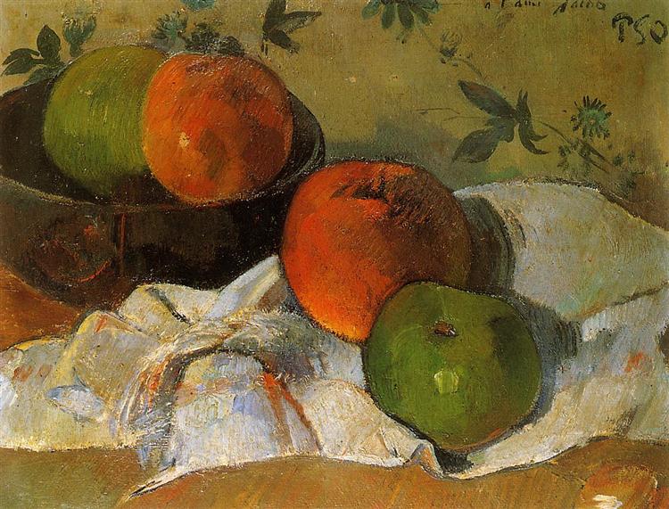 750x571 Apples In Bowl, 1888 - Bowl Of Apples Painting
