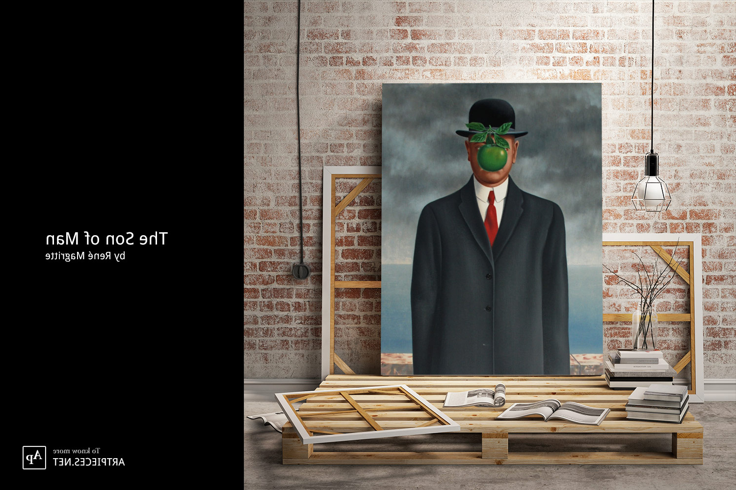 1500x1000 Man In A Bowler Hat Painting The Son Of Man Magritte - Bowler Hat Painting