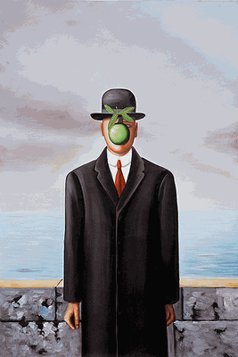 267x400 Art Corner Blog Rene Magritte Apples, Pipes And Bowler Hats - Bowler Hat Painting