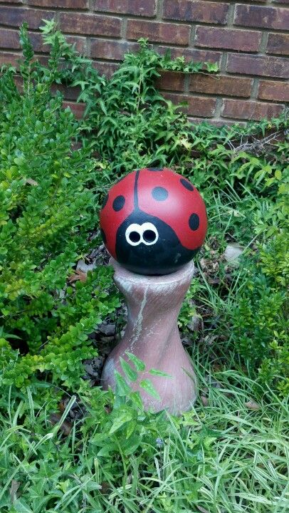 406x720 It's A Painted Bowling Ball. The Eyes Are The Finger Holes. My Mom - Bowling Ball Painting